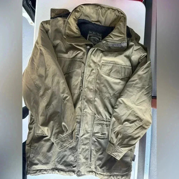 Vintage Tan Pacific Trail Heavy Coat Size M - Picture 1 of 7